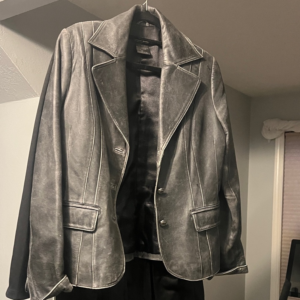 Pamela Dennis Women's Black Leather Jacket